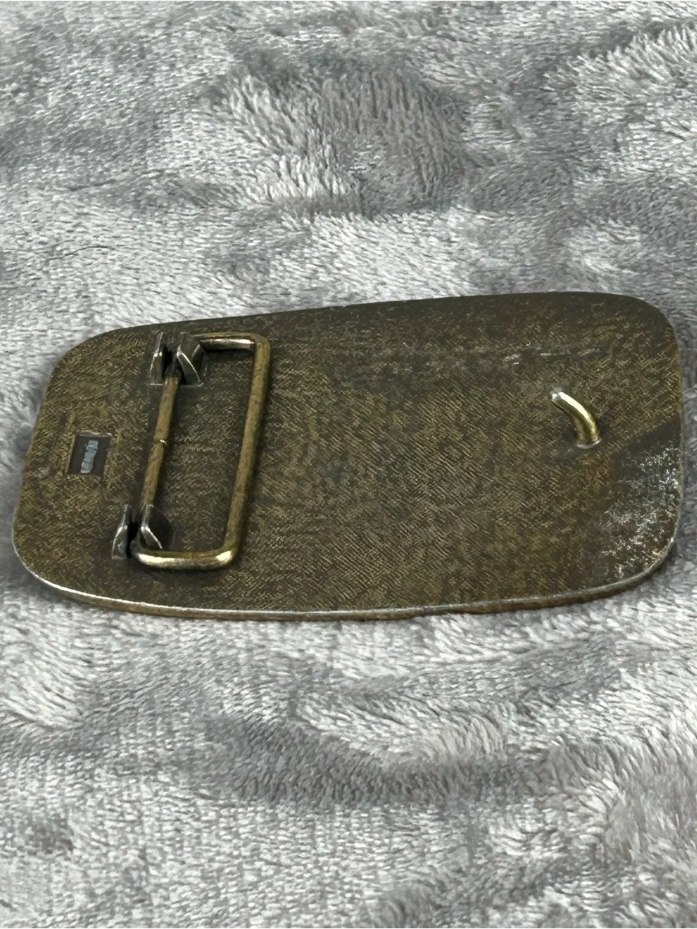 Vintage Brass ? Belt Buckle BiPlane Airplane By Avon Patina Retro 70s‎
